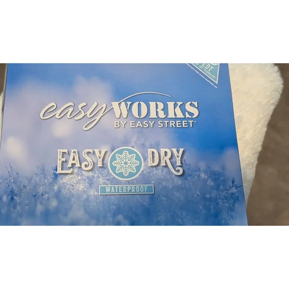 Women's Easy Works by Easy Street Winter White Waterproof Boots Size 10 - Picture 12 of 13